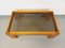 Vintage Coffee Table in Elm & Smoked Glass Backwards Regain, 1980s, Image 3