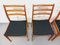Vintage Scandinavian Wooden Chairs in Fabric, 1960s, Image 4