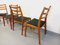 Vintage Scandinavian Wooden Chairs in Fabric, 1960s, Image 7