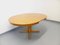 Vintage Round Dining Table in Blond Elm with Integrated Extension, 1970s, Image 7