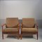 Lounge Chairs in Teak and Wool, 1960s, Set of 2 2