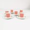 Espresso Cup & Saucer Set from Fontebasso Treviso, Italy, 1970s, Set of 12 1