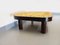 Vintage Coffee Table in Dark Wood and Ceramic by Roger Capron, 1970s 6