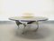 Vintage Propeller Coffee Table in Steel & Smoked Glass by Knut Hesterberg, 1960s 11