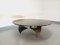 Vintage Propeller Coffee Table in Steel & Smoked Glass by Knut Hesterberg, 1960s 1