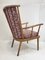 Vintage Eventail Lounge Chair in Birch from Baumann, 1960s 8