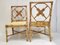 Mid-Century French Dining Chairs in Rattan & Bamboo, 1950s, Set of 4, Image 8