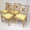 Mid-Century French Dining Chairs in Rattan & Bamboo, 1950s, Set of 4, Image 13