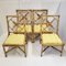 Mid-Century French Dining Chairs in Rattan & Bamboo, 1950s, Set of 4 14