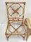 Mid-Century French Dining Chairs in Rattan & Bamboo, 1950s, Set of 4 2