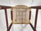 Vintage Dining Chair in Mahogany, Gilded Brass & Velvet, 1970s 3