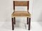 Vintage Dining Chair in Mahogany, Gilded Brass & Velvet, 1970s, Image 6