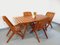 Mesa y sillas de jardín vintage, años 60. Juego de 5, Imagen 12