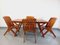 Tavolo e sedie da giardino vintage, anni '60, set di 5, Immagine 11