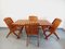 Vintage Garden Table & Chairs, 1960s, Set of 5, Image 1