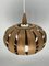 Scandinavian Ufo Mushroom Pendants in Wood Veneer by Hans-Agne Jakobsson, 1970s, Image 3