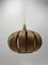 Lampes à Suspension Ufo Mushroom Scandinaves en Placage de Bois par Hans-Agne Jakobsson, 1970s 14