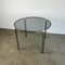 Vintage Round Dining Table with Smoke Glass 1