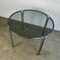 Vintage Round Dining Table with Smoke Glass 5