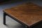 Tavolino da caffè quadrato in legno wengé, anni '60, Immagine 12