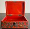 Antique Chinese Red and Black Lacquered Cinnabar Box, 1800s 4