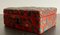 Antique Chinese Red and Black Lacquered Cinnabar Box, 1800s 6