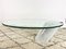 Swiss K1000 Coffee Table in Glass and Carrara Marble by Ronald Schmitt, 1970s 3