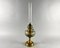 Vintage Kerosene Table Lamp in Brass & Glass 2