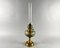 Vintage Kerosene Table Lamp in Brass & Glass, Image 2