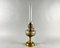 Vintage Kerosene Table Lamp in Brass & Glass 1