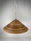 Pencil Split Reed Rattan Bamboo & Brass Pendant Lamp by Gabriella Crespi, 1970s 14
