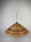 Pencil Split Reed Rattan Bamboo & Brass Pendant Lamp by Gabriella Crespi, 1970s 8