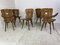 Mid-Century Brutalist Wood Dining Chairs, 1950s, Set of 6 13