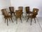 Mid-Century Brutalist Wood Dining Chairs, 1950s, Set of 6 22