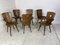 Mid-Century Brutalist Wood Dining Chairs, 1950s, Set of 6, Image 22