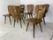 Mid-Century Brutalist Wood Dining Chairs, 1950s, Set of 6 14