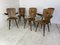 Mid-Century Brutalist Wood Dining Chairs, 1950s, Set of 6 8