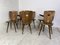 Mid-Century Brutalist Wood Dining Chairs, 1950s, Set of 6 16