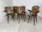 Mid-Century Brutalist Wood Dining Chairs, 1950s, Set of 6 7