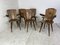 Mid-Century Brutalist Wood Dining Chairs, 1950s, Set of 6, Image 7