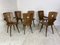 Mid-Century Brutalist Wood Dining Chairs, 1950s, Set of 6 2