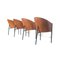 Vintage Dining Room Chairs Model Costes by Philippe Starck, 1980s, Set of 4 3