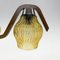 Lámpara de araña de madera y vidrio atribuida a Wood Humpolec, años 60, Imagen 7