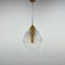 Lámpara de araña de madera y vidrio atribuida a Wood Humpolec, años 60, Imagen 9