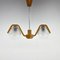 Wood & Glass Chandelier attributed to Wood Humpolec, 1960s 3