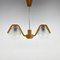 Wood & Glass Chandelier attributed to Wood Humpolec, 1960s, Image 3