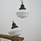 Church Opaline Pendant Lights A, 1930s 3