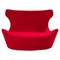 Red Highback Papilio Loveseat Sofa by Naoto Fukasawa for B&B Italia, 2010s 1