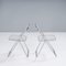 Plastic Plia Folding Chairs attributed to Giancarlo Piretti for Castelli, 1960s, Set of 2 3