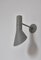 Arne Jacobsen zugeschriebene grau lackierte Wandlampen für Louis Poulsen, 1960er, 2er Set 7